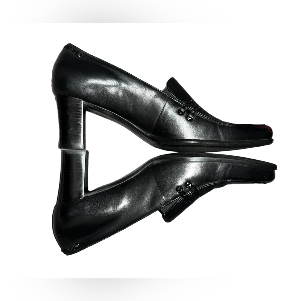 👠Trotters Quincy Black Slip on Round Toe Pump Shoes 9N
